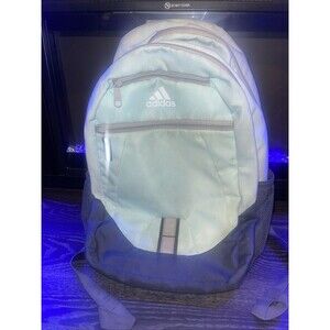 Adidas Mint Green Gray Backpack Unisex Multiple Pockets